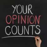 Your opinion counts