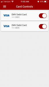 Then toggle the card off or on as you need.